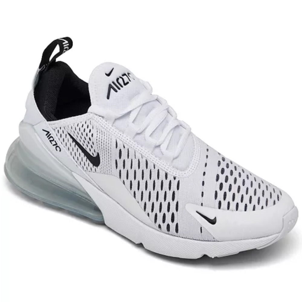 Nike Air Max 270 White and Black Sneakers